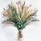 Green Pampas Grass Bouquet – Boho Home & Wedding Floral Arrangements – Dried Pampas Grass Decor for Living Room, Fireplace, and Modern Farmhouse